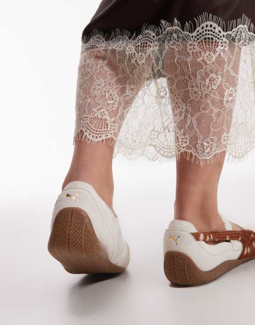 PUMA Speedcat Ballet flats in white with deer print - Exclusive to ASOS, 3 of 5