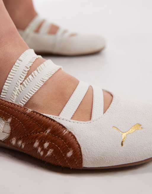 PUMA Speedcat Ballet flats in white with deer print - Exclusive to ASOS, 4 of 5
