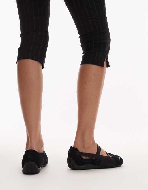 PUMA Speedcat Ballet flats with snake detail in black and gray, 5 of 5