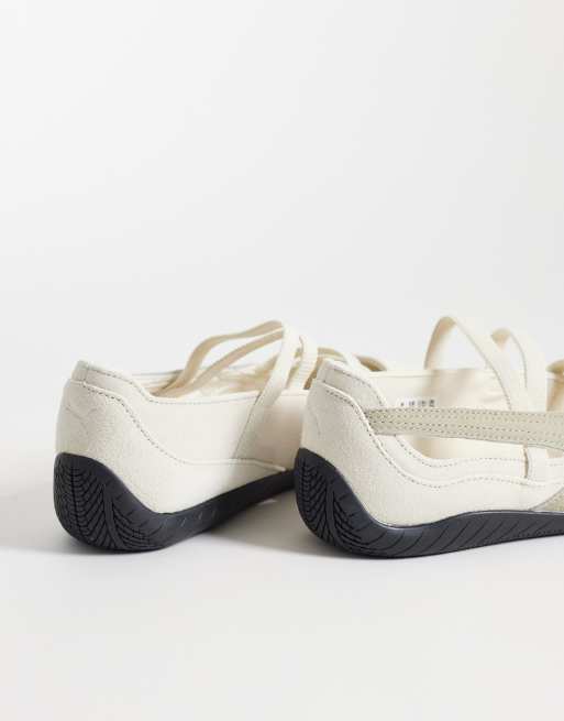 PUMA – Speedcat – Beige ballerinaskor i mocka, 2 av 5