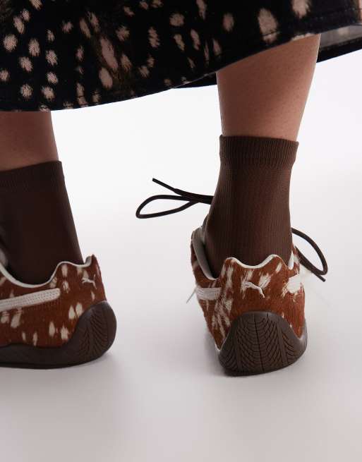 Puma Speedcat Doelette pony hair trainers in deer print - Exclusive to ASOS, 6 of 6