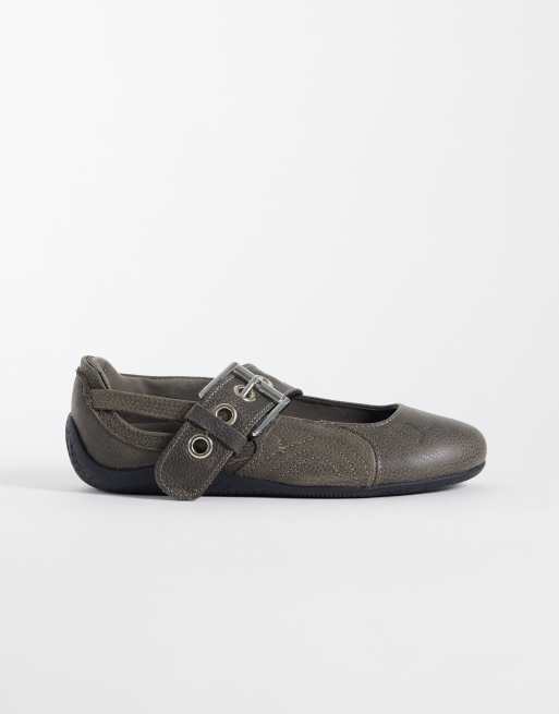 Puma Speedcat Dress-up ballerines en taupe, 2 de 5