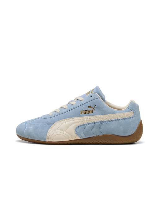 Puma Speedcat faded sneakers in blue in haute tropic-alpine snow, 4 of 4