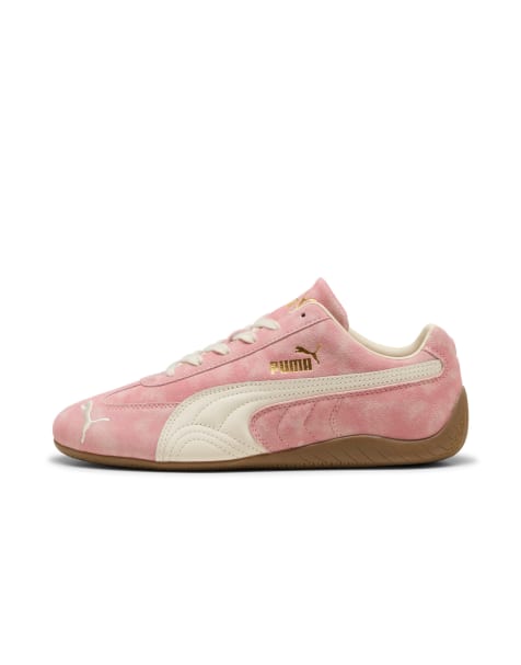 Puma Speedcat faded sneakers in pink in carnation pink-alpine snow - view 1