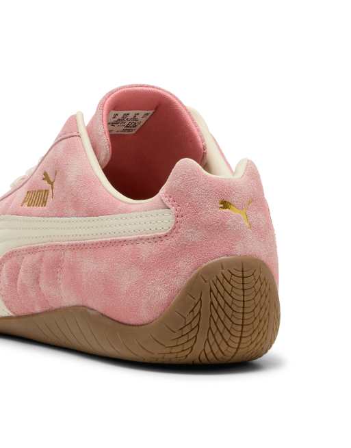 Puma Speedcat faded sneakers in pink in carnation pink-alpine snow, 2 of 4