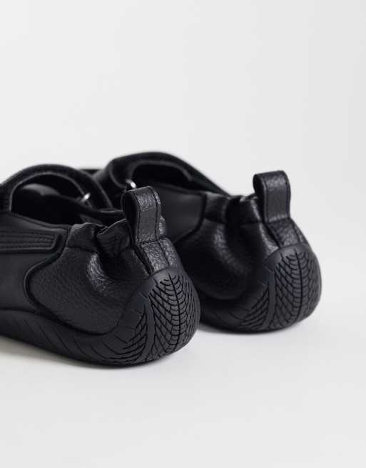 Puma Speedcat Fleur leather ballet flats in all black, 5 of 5