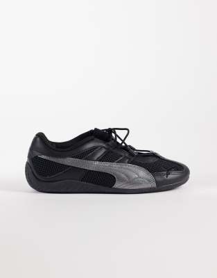 Speedcat GO - Baskets style babies - Noir métallisé 36