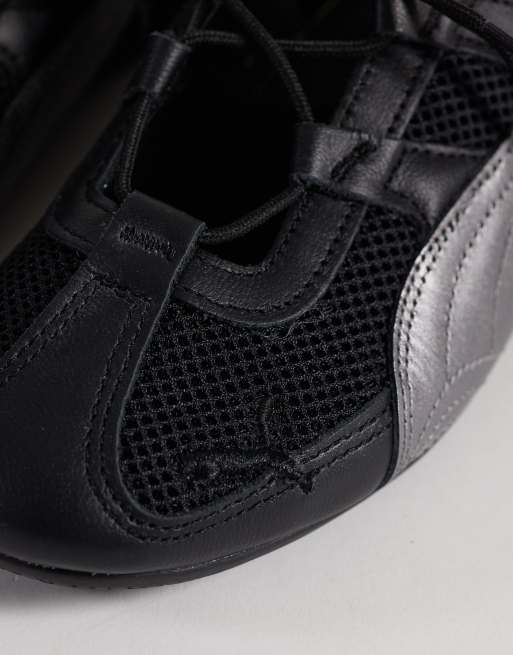 PUMA – Speedcat GO – Czarne metaliczne buty sportowe Mary Jane, 4 z 5