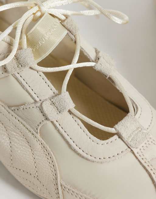 PUMA Speedcat Go sheer sneakers in beige, 3 of 5