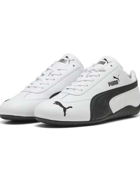 Puma Speedcat leather trainers in puma white-puma black - view 1