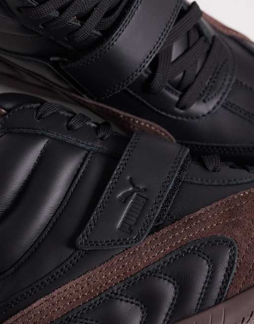 PUMA Speedcat leather wedge sneakers in black, 3 of 5