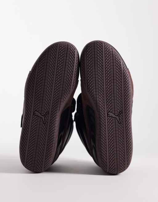 Puma Speedcat leather wedge trainers in black, 5 of 5