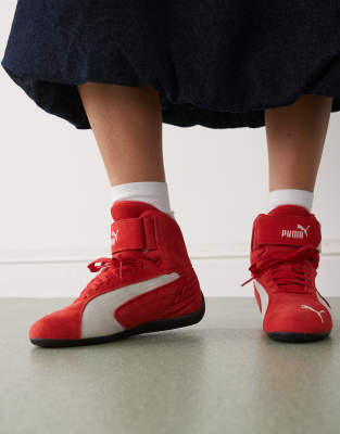 PUMA - Speedcat Mid - Sneaker in Rot
