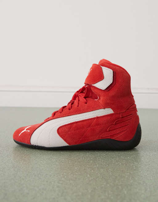Puma Speedcat Mid trainers in red, 2 of 5