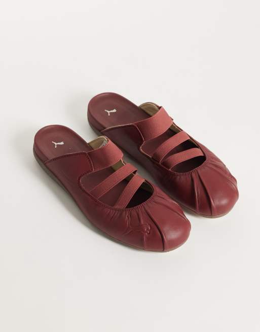 Puma Speedcat Mule ballet flats in burgundy, 2 of 5