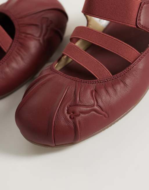 Puma Speedcat Mule ballet flats in burgundy, 3 of 5