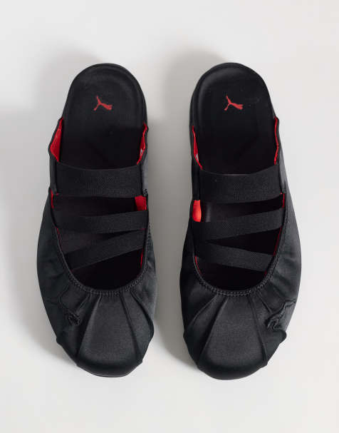 PUMA Speedcat Mule satin ballerinaer i sort - view 1