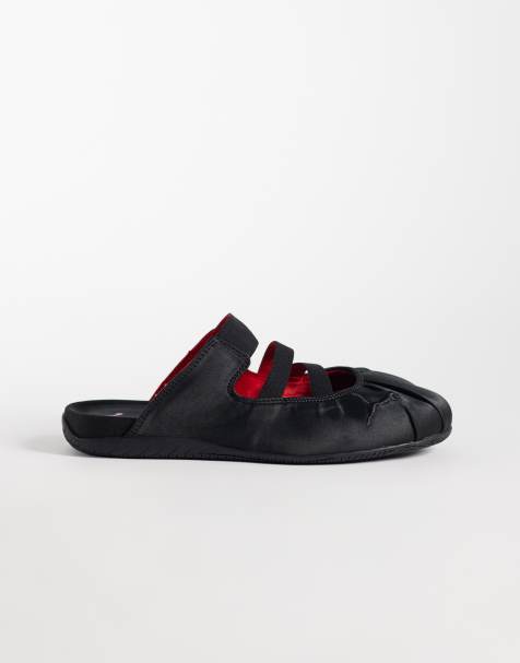 Puma Speedcat Mule satin ballet flats in black - view 1