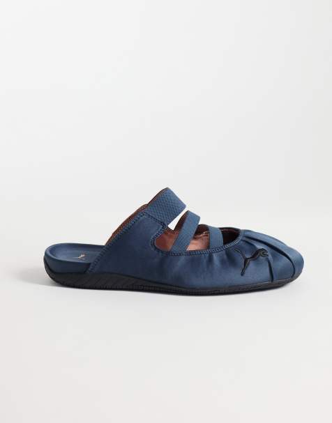 PUMA Speedcat mule w niebieskim satynowym wykończeniu - view 1