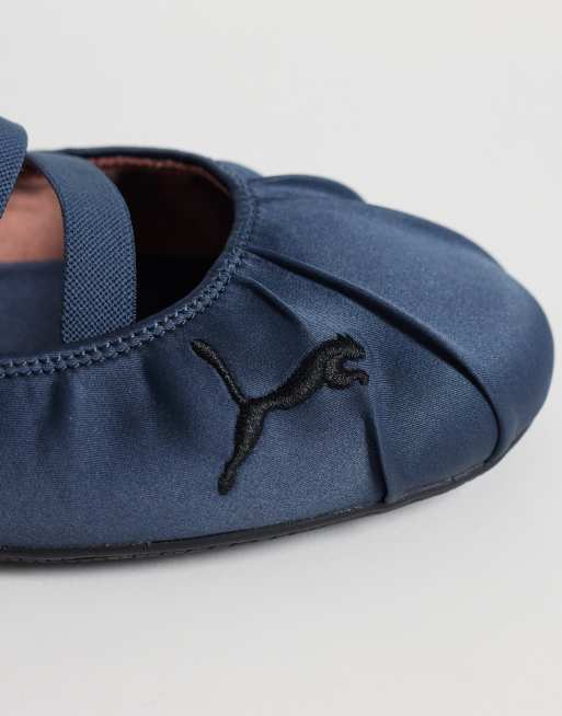 PUMA Speedcat mules in blue satin, 4 of 5