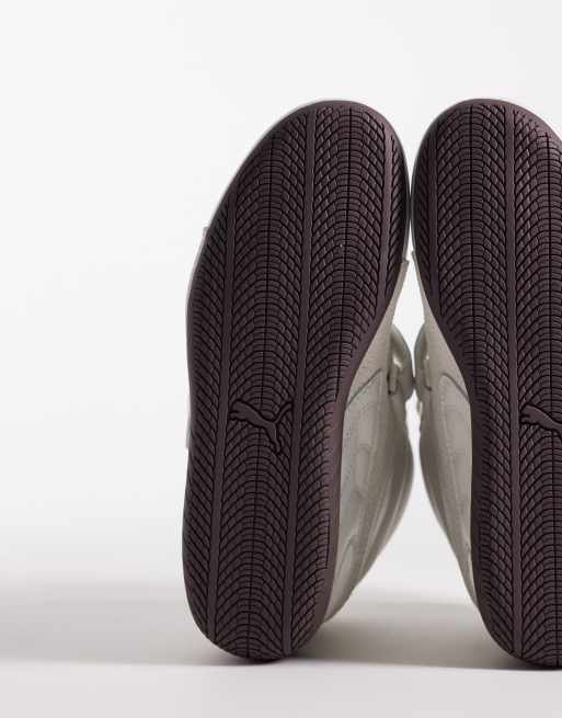 PUMA – Speedcat – Naturvita sneakers i läder med kilklack, 5 av 5