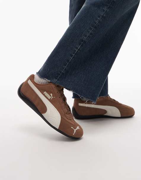 PUMA - Speedcat OG - Brune sneakers med offwhite detaljer - view 1