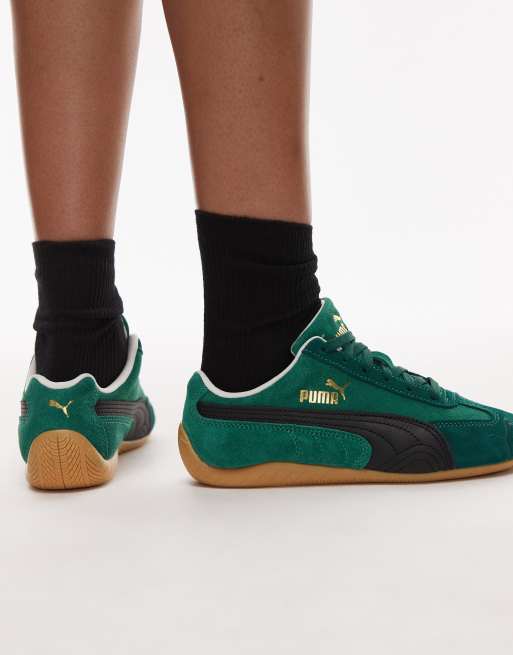 PUMA – Speedcat OG – Gröna och svarta sneakers i unisex-modell, 4 av 5