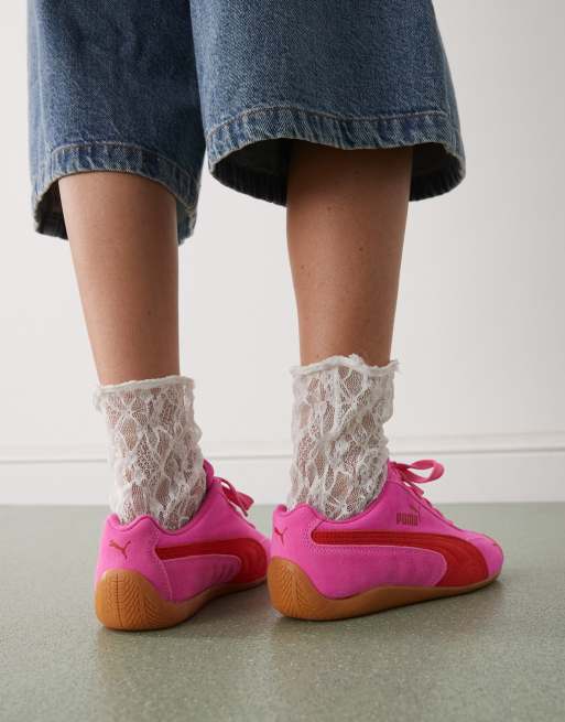 PUMA – Speedcat OG – Rosa och röda sneakers, 4 av 5