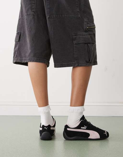 Puma Speedcat OG sneakers in black and pink, 4 of 5