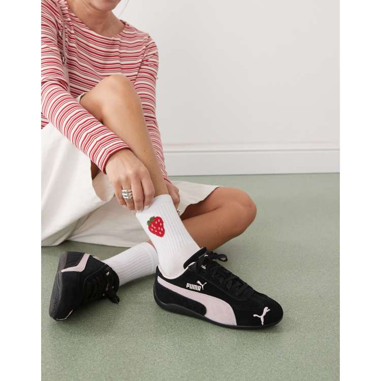 PUMA Speedcat OG sneakers in black & pink | ASOS
