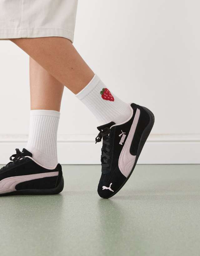 PUMA Speedcat OG sneakers in black & pink | ASOS