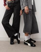 ASOS DESIGN boxy oversized polo shirt with cut and sew paneling and city graphics in cream