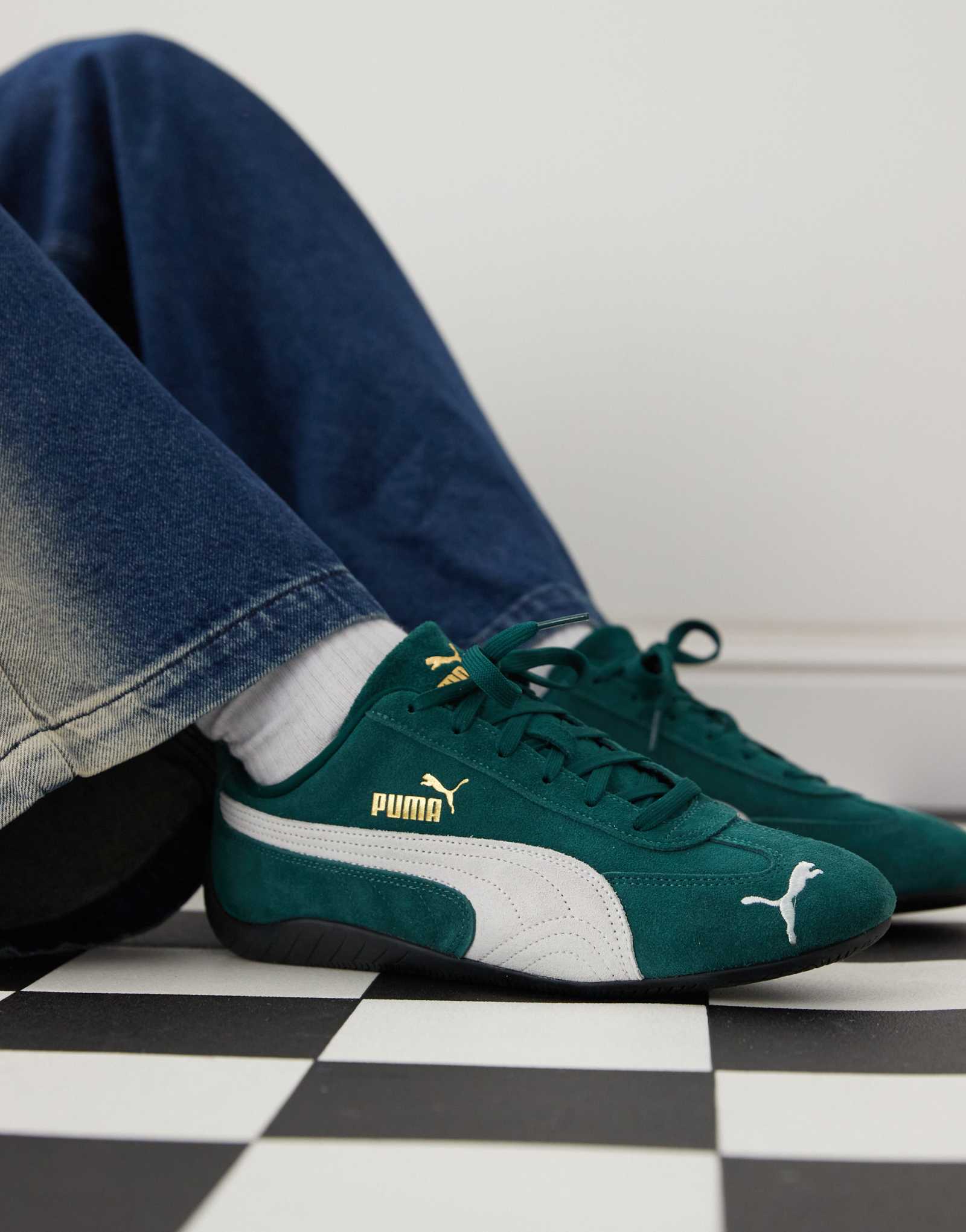 Кроссовки PUMA Speedcat OG зеленого цвета