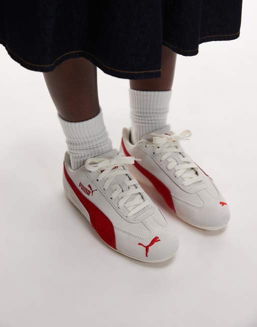 PUMA Speedcat OG sneakers in white and red | ASOS