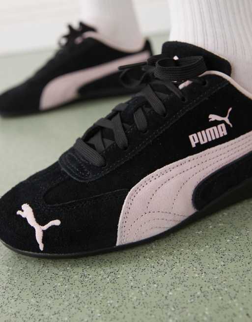 PUMA - Speedcat OG - Sorte sneakers med lyserøde detaljer, 4 af 5