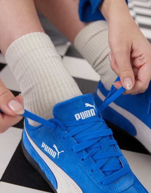 Puma Speedcat OG trainers in blue and white, 3 of 5