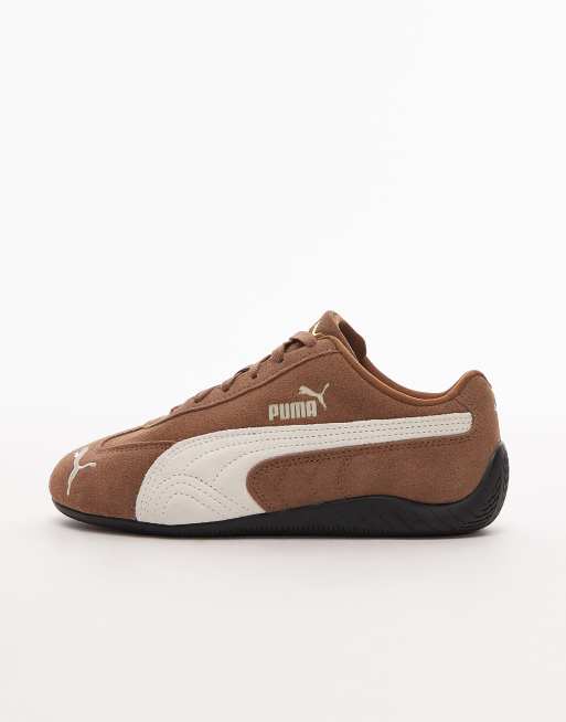 Puma Speedcat OG sneakers in brown & off white