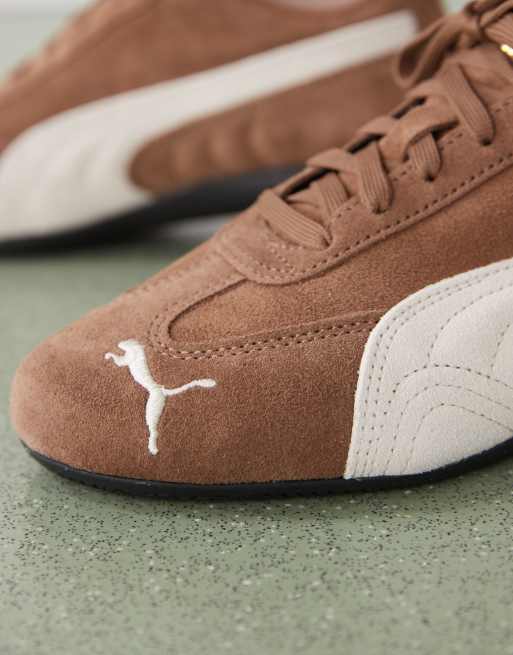 Puma Speedcat OG sneakers in brown & off white