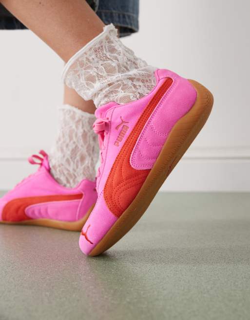 Puma Speedcat OG trainers in pink & red, 3 of 5