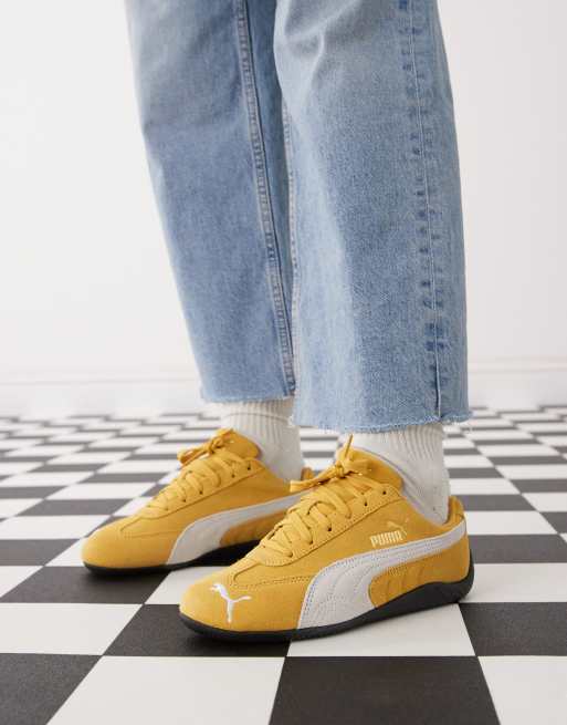 Puma Speedcat OG trainers in yellow and white, 3 of 5