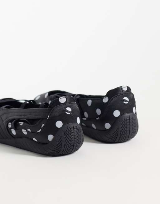 PUMA Speedcat polka dot ballet flats in black and white - Exclusive to ASOS, 4 of 4