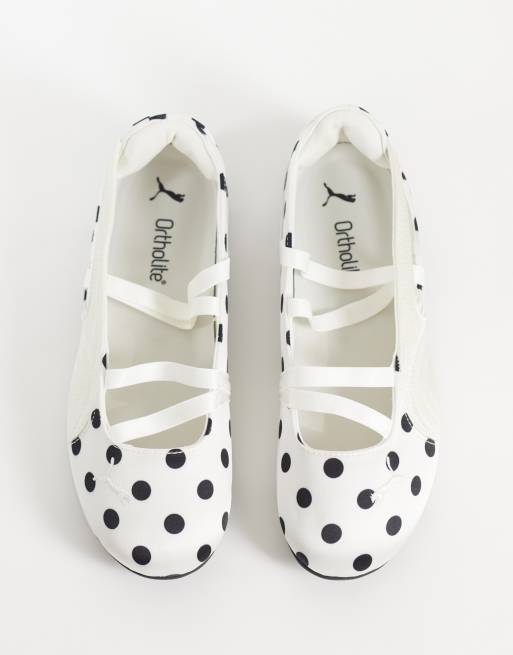 PUMA Speedcat polka dot ballet flats in white and black - Exclusive to ASOS, 2 of 4