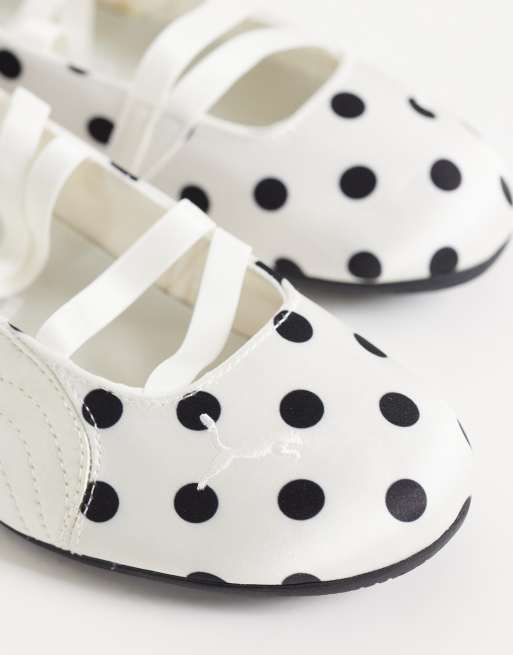 PUMA Speedcat polka dot ballet flats in white and black - Exclusive to ASOS, 4 of 4