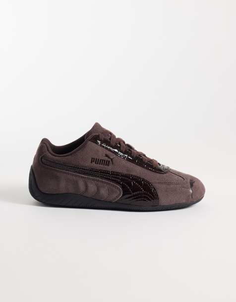 Puma Speedcat Premium trainers in brown croc print - view 1