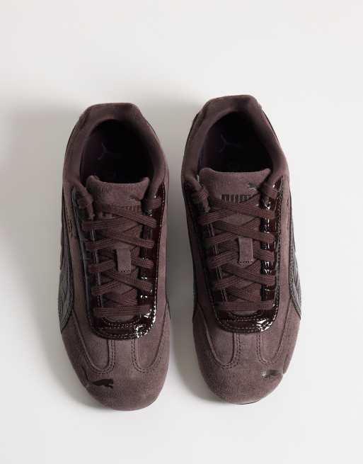 Puma Speedcat Premium trainers in brown croc print, 2 of 5