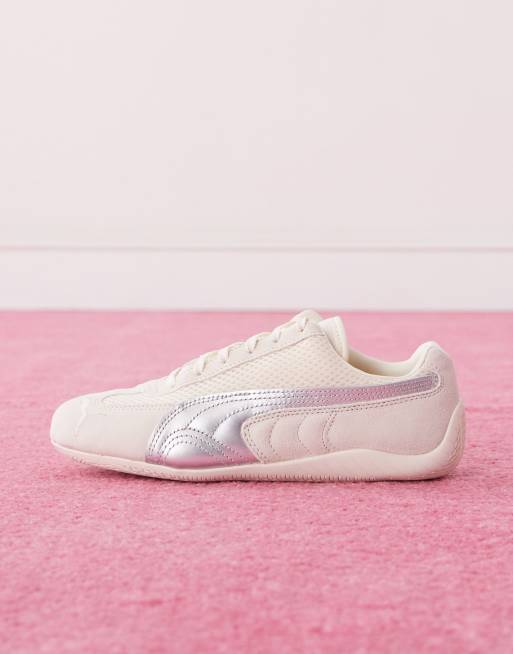 Puma Speedcat Premium trainers in off-white and metallic silver, 2 of 5
