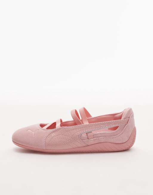 Puma Speedcat python ballet flats in pink, 2 of 5