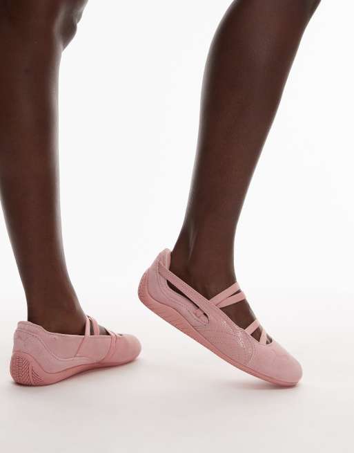 Puma Speedcat python ballet flats in pink, 4 of 5