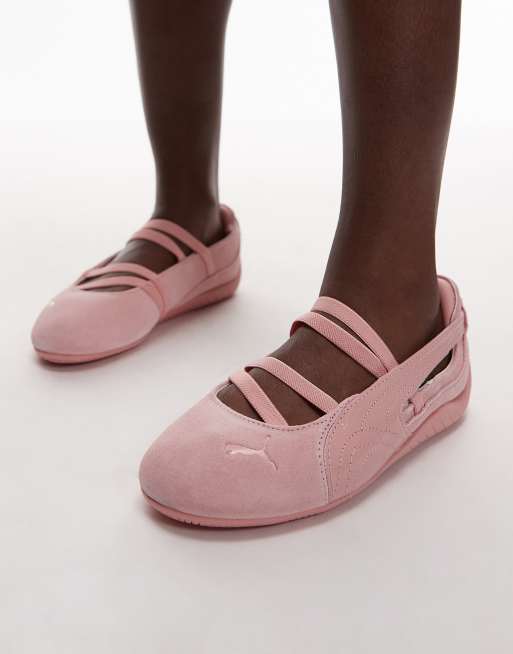 Puma Speedcat python ballet flats in pink, 5 of 5