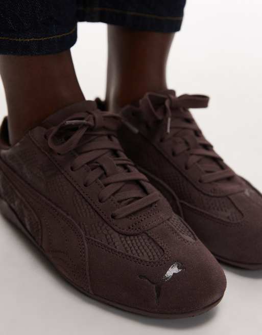 PUMA - Speedcat Python - Sneakers marrone cioccolato, 4 di 5